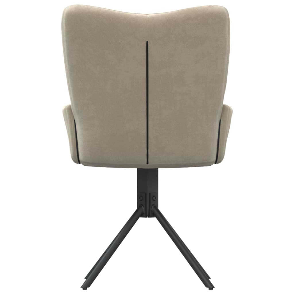 vidaXL Swivel Dining Chairs 2 Pcs Upholstered Accent Leisure Side Chair Velvet-5