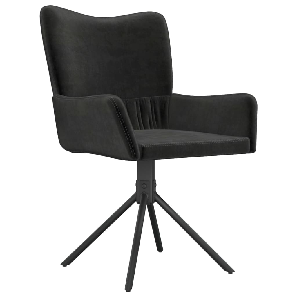 vidaXL Swivel Dining Chairs 2 Pcs Upholstered Accent Leisure Side Chair Velvet-10