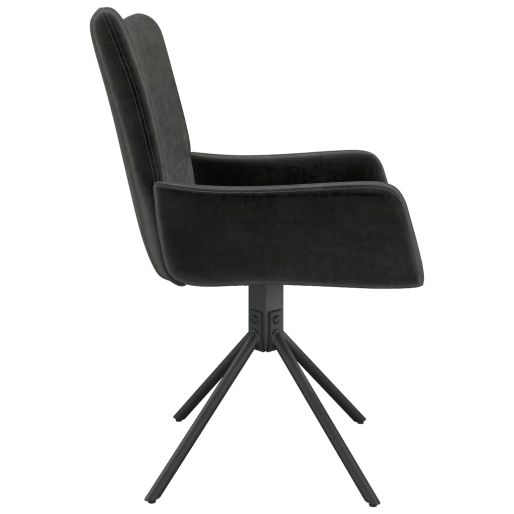 vidaXL Swivel Dining Chairs 2 Pcs Upholstered Accent Leisure Side Chair Velvet-18