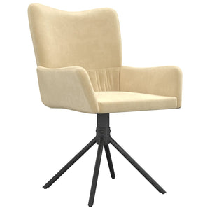 vidaXL Swivel Dining Chairs 2 Pcs Upholstered Accent Leisure Side Chair Velvet-27