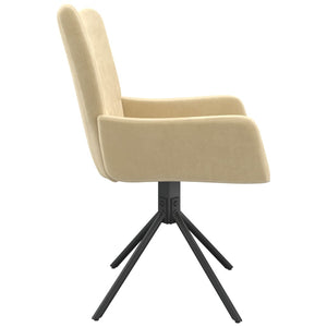 vidaXL Swivel Dining Chairs 2 Pcs Upholstered Accent Leisure Side Chair Velvet-33