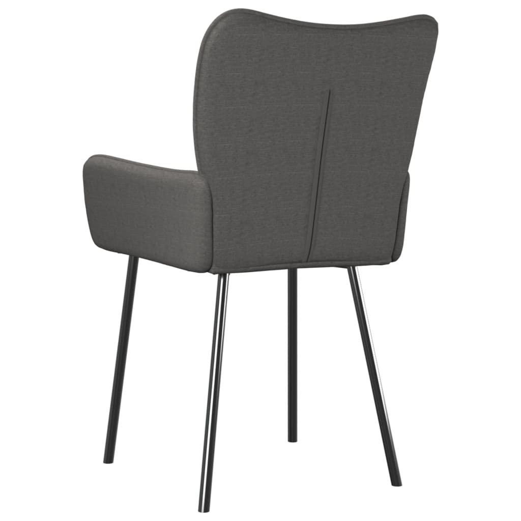 vidaXL Dining Chairs 2 Pcs Accent Upholstered Chair for Living Room Fabric-19