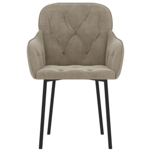 vidaXL Dining Chairs 2 Pcs Accent Upholstered Chair for Living Room Velvet-33