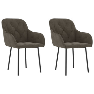 vidaXL Dining Chairs 2 Pcs Accent Upholstered Chair for Living Room Velvet-0