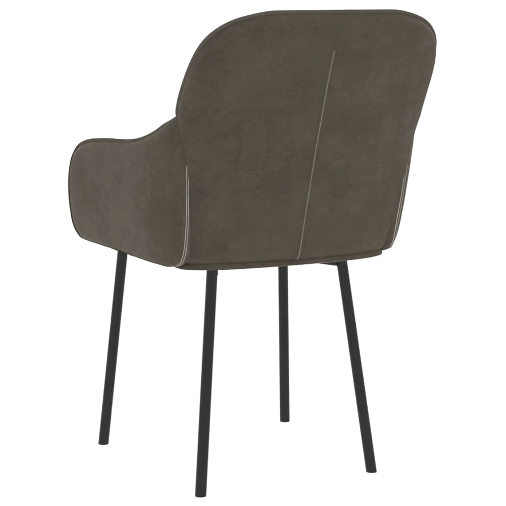 vidaXL Dining Chairs 2 Pcs Accent Upholstered Chair for Living Room Velvet-21