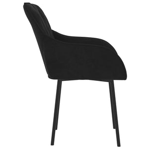 vidaXL Dining Chairs 2 Pcs Accent Upholstered Chair for Living Room Velvet-5