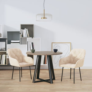vidaXL Dining Chairs 2 Pcs Accent Upholstered Chair for Living Room Velvet-19