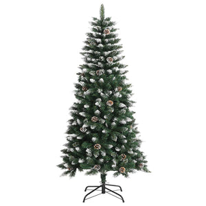 vidaXL Christmas Tree Decoration Artificial Xmas Tree with Stand Green PVC-0