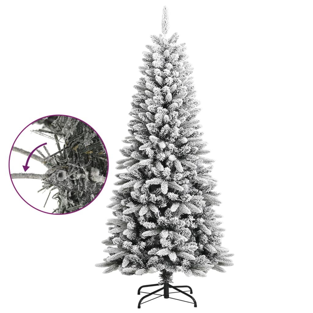 vidaXL Christmas Tree Decoration Artificial Xmas Tree with Stand Green PVC-27