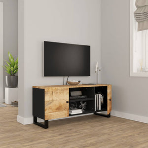 vidaXL TV Stand 41.3"x13"x18.1" Solid Wood Mango-2