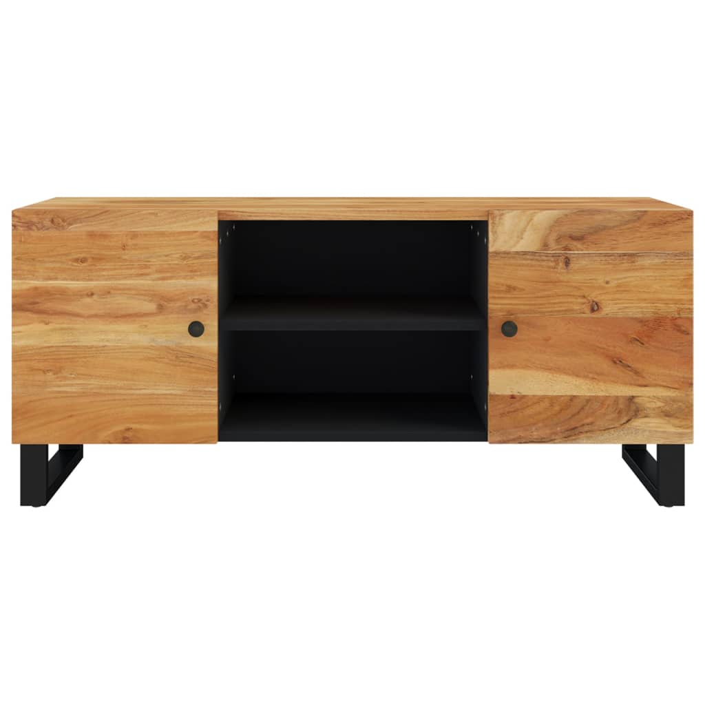 vidaXL TV Stand 41.3"x13"x18.1" Solid Wood Acacia-4