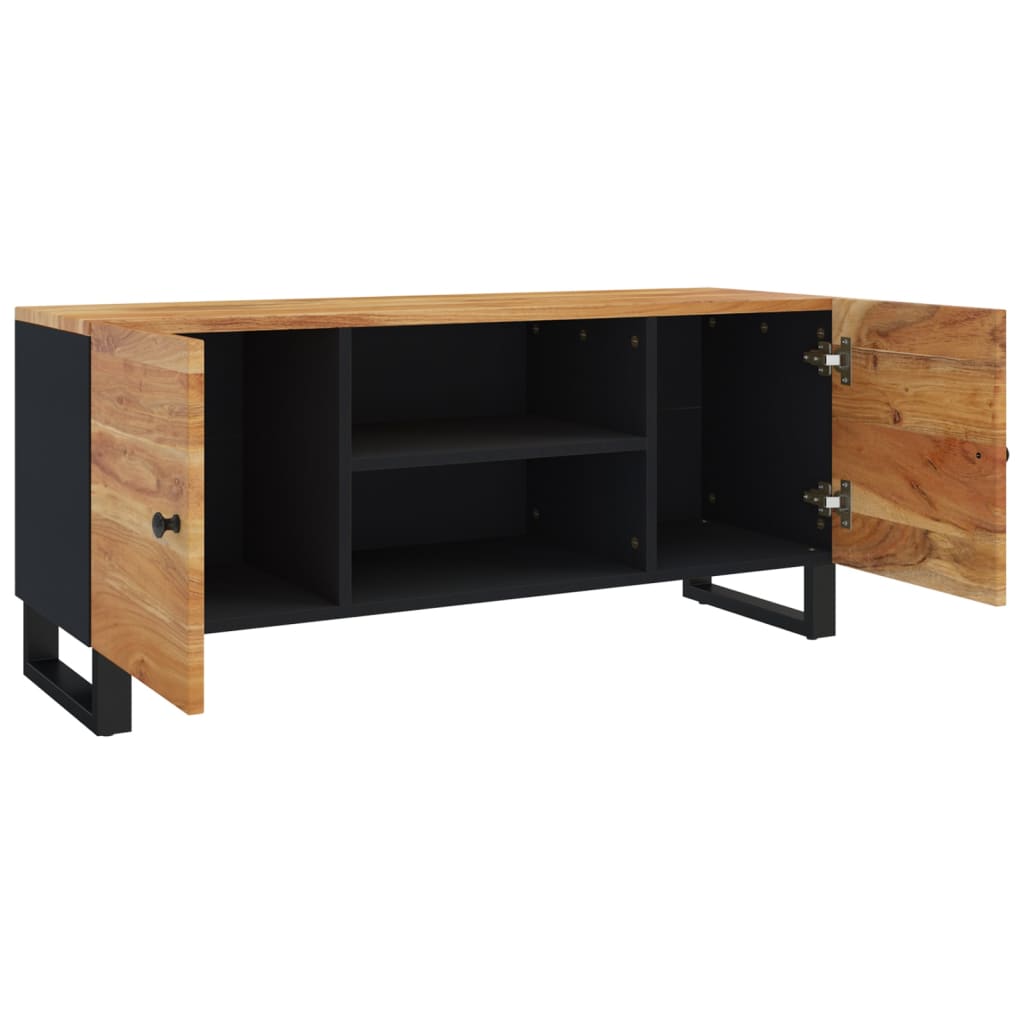 vidaXL TV Stand 41.3"x13"x18.1" Solid Wood Acacia-8