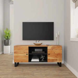 vidaXL TV Stand 41.3"x13"x18.1" Solid Wood Acacia-0