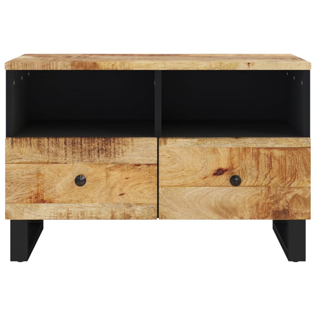 vidaXL TV Stand 27.6"x13"x18.1" Solid Wood Mango-6