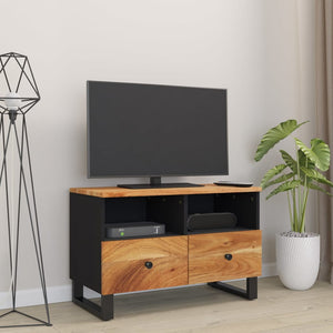 vidaXL TV Stand 27.6"x13"x18.1" Solid Wood Acacia-1