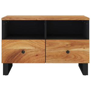 vidaXL TV Stand 27.6"x13"x18.1" Solid Wood Acacia-4