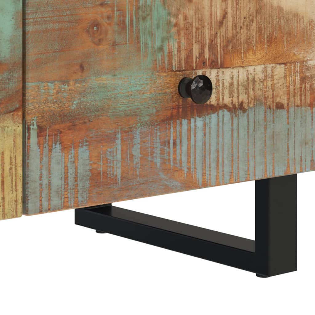 vidaXL TV Stand 27.6"x13"x18.1" Solid Wood Reclaimed-7