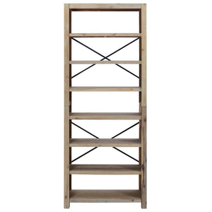 vidaXL Bookshelf Bookcase Display Shelf Rack for Living Room Solid Wood Acacia-39