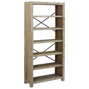 vidaXL Bookshelf Bookcase Display Shelf Rack for Living Room Solid Wood Acacia-22