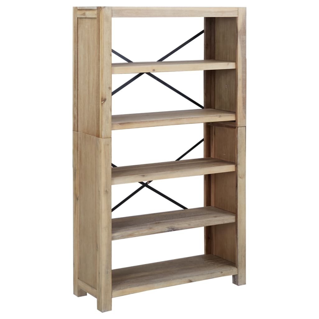 vidaXL Bookshelf Bookcase Display Shelf Rack for Living Room Solid Wood Acacia-7