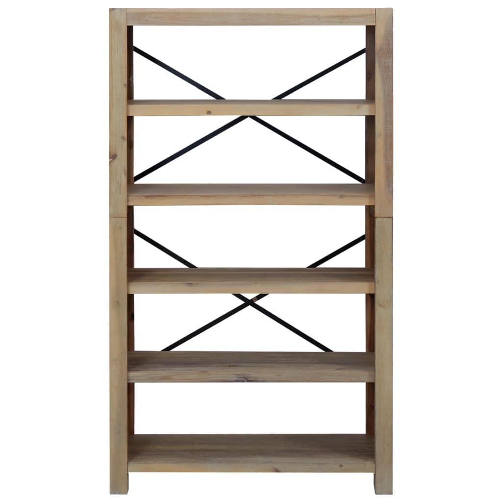 vidaXL Bookshelf Bookcase Display Shelf Rack for Living Room Solid Wood Acacia-33