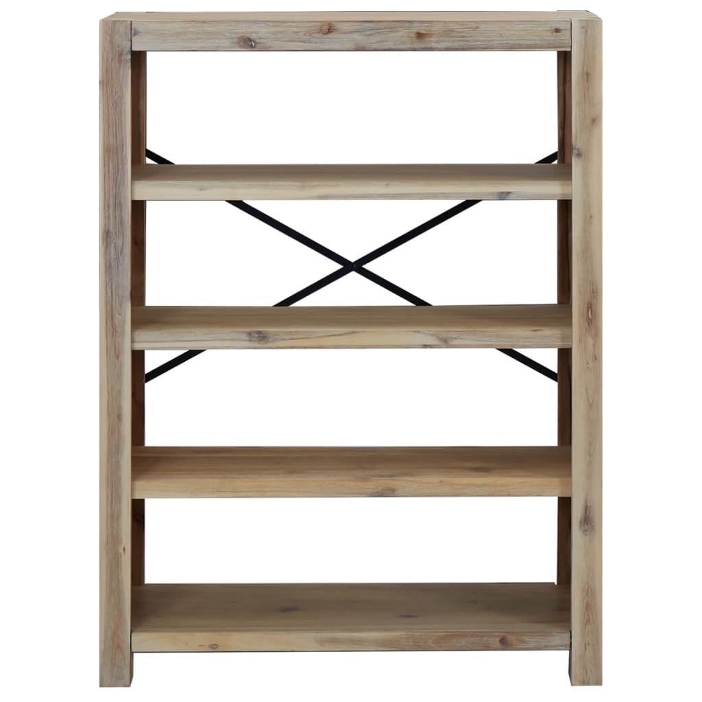 vidaXL Bookshelf Bookcase Display Shelf Rack for Living Room Solid Wood Acacia-20