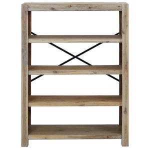 vidaXL Bookshelf Bookcase Display Shelf Rack for Living Room Solid Wood Acacia-20