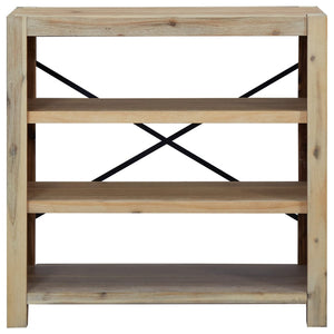 vidaXL Bookshelf Bookcase Display Shelf Rack for Living Room Solid Wood Acacia-13