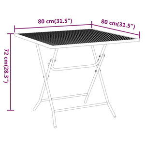 vidaXL 3 Piece Patio Dining Set Expanded Metal Mesh Anthracite-57