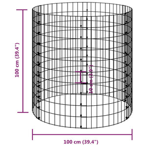 vidaXL Composter Garden Outdoor Storage Recycling Compost Bin Galvanized Steel-13