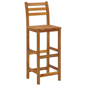 vidaXL Bar Stool Bar Seat Counter Height Stool for Kitchen Pub Solid Wood-5