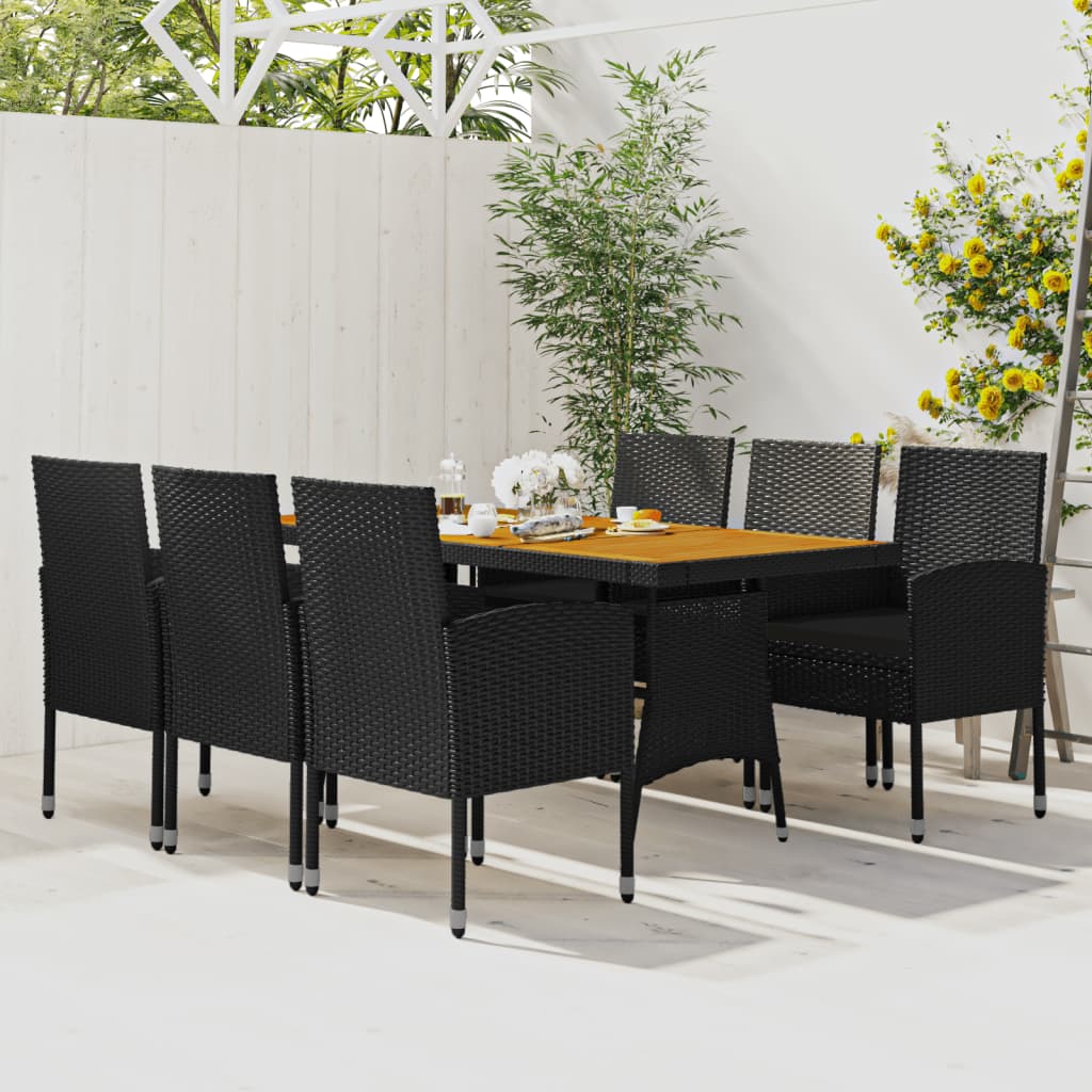 vidaXL Patio Dining Set Garden Outdoor Wicker Conversational Set PE Rattan-9