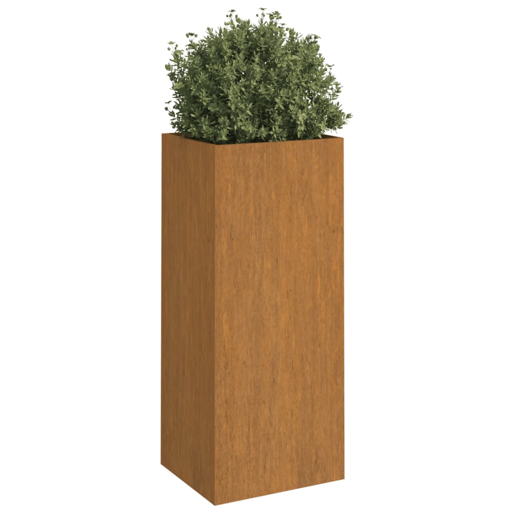 vidaXL Planter Stand Outdoor Raised Garden Bed for Vegetables Corten Steel-34