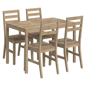 vidaXL Dining Set Outdoor Garden Table and Chair Furniture Solid Wood Acacia-6