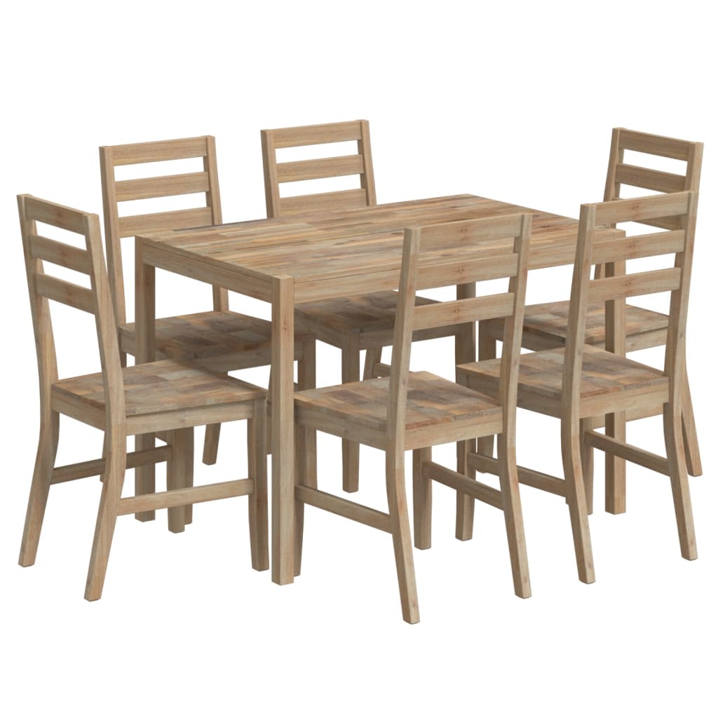 vidaXL Dining Set Outdoor Garden Table and Chair Furniture Solid Wood Acacia-1