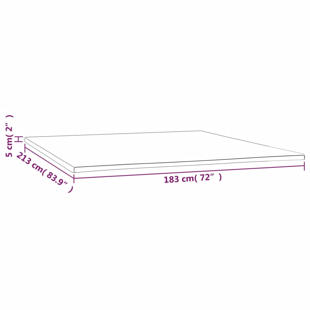 vidaXL Mattress Topper Memory Foam Mattress Topper Mattress Pad for Daybed-11