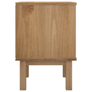 vidaXL Nightstand Bedside Table with Solid Wood Legs OTTA Solid Wood Pine-1