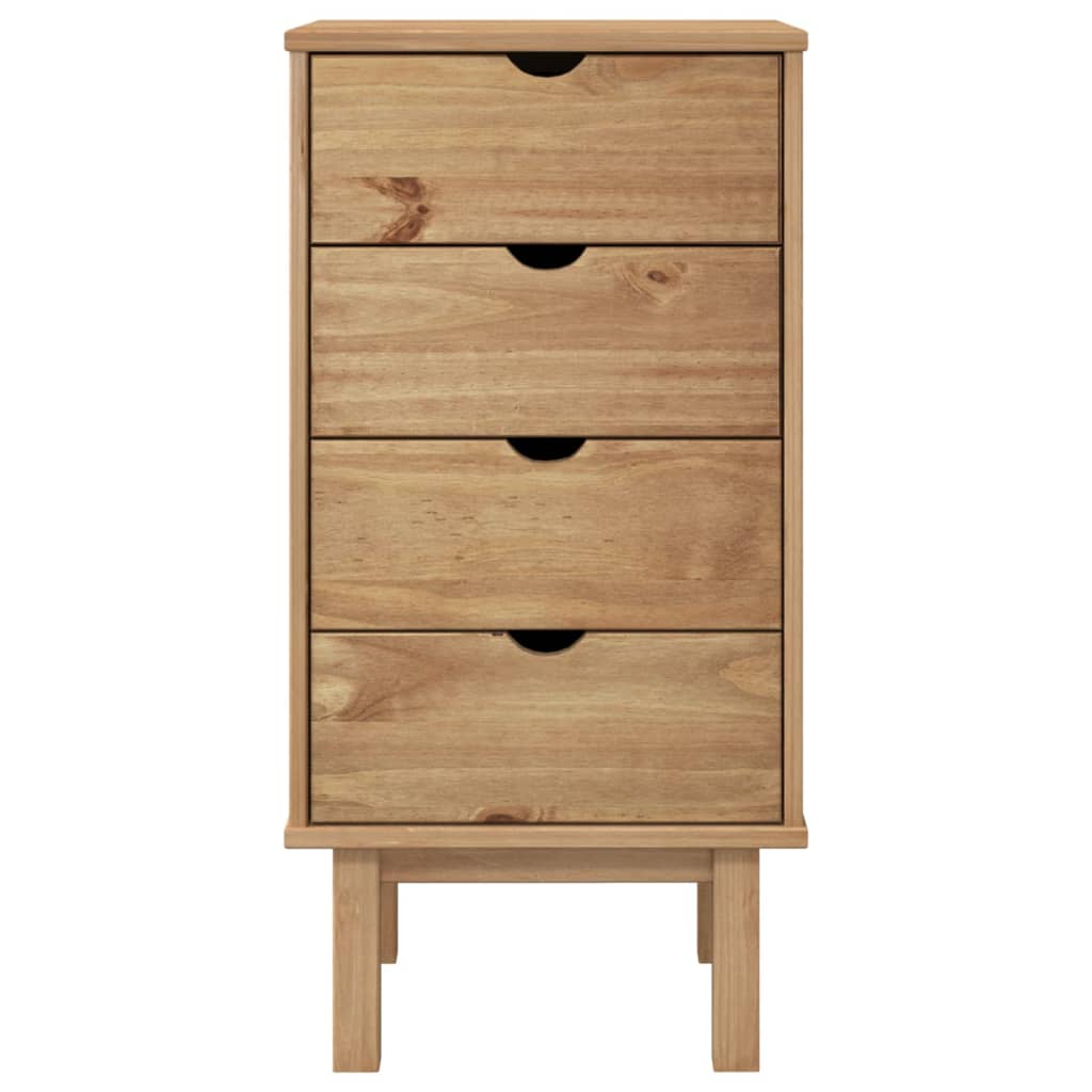 vidaXL Cabinet Dresser Drawer Chest Cabinet with Drawers OTTA Solid Wood Pine-17