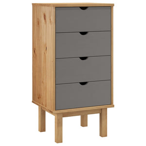 vidaXL Cabinet Dresser Drawer Chest Cabinet with Drawers OTTA Solid Wood Pine-7