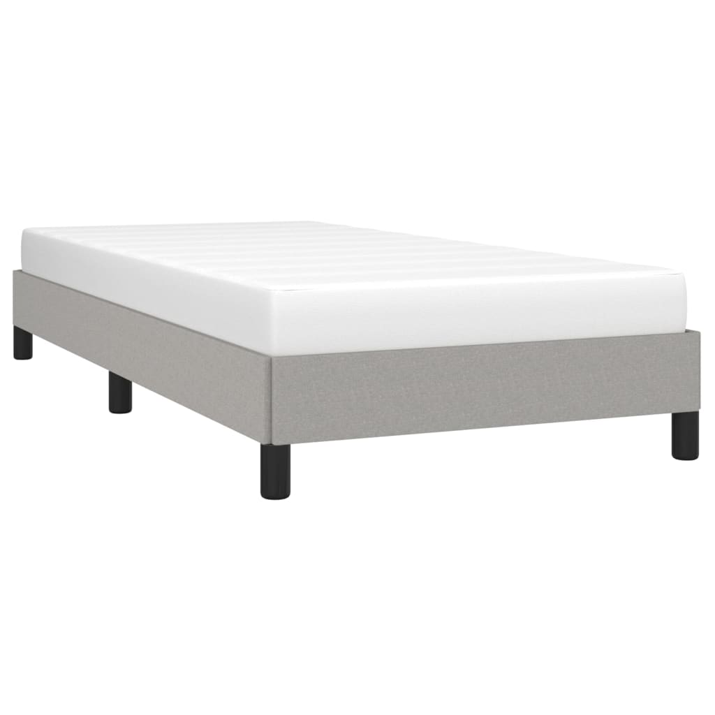 vidaXL Bed Frame Upholstered Platform Bed with Wooden Slats Support Fabric-67