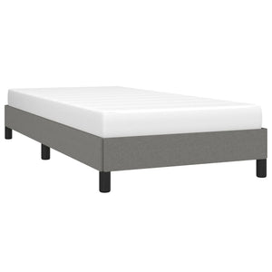 vidaXL Bed Frame Upholstered Platform Bed with Wooden Slats Support Fabric-25