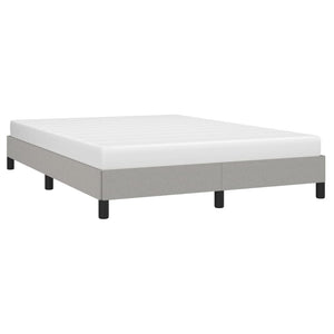 vidaXL Bed Frame Upholstered Platform Bed with Wooden Slats Support Fabric-26