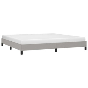 vidaXL Bed Frame Upholstered Platform Bed with Wooden Slats Support Fabric-40