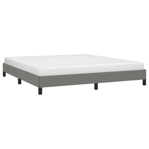 vidaXL Bed Frame Upholstered Platform Bed with Wooden Slats Support Fabric-49