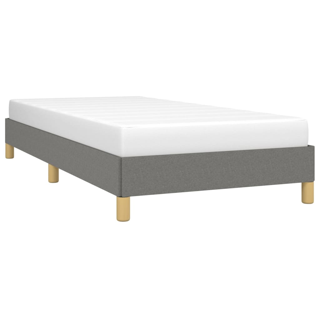 vidaXL Bed Frame Upholstered Platform Bed with Wooden Slats Support Fabric-51