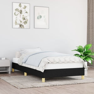 vidaXL Bed Frame Upholstered Platform Bed with Wooden Slats Support Fabric-55