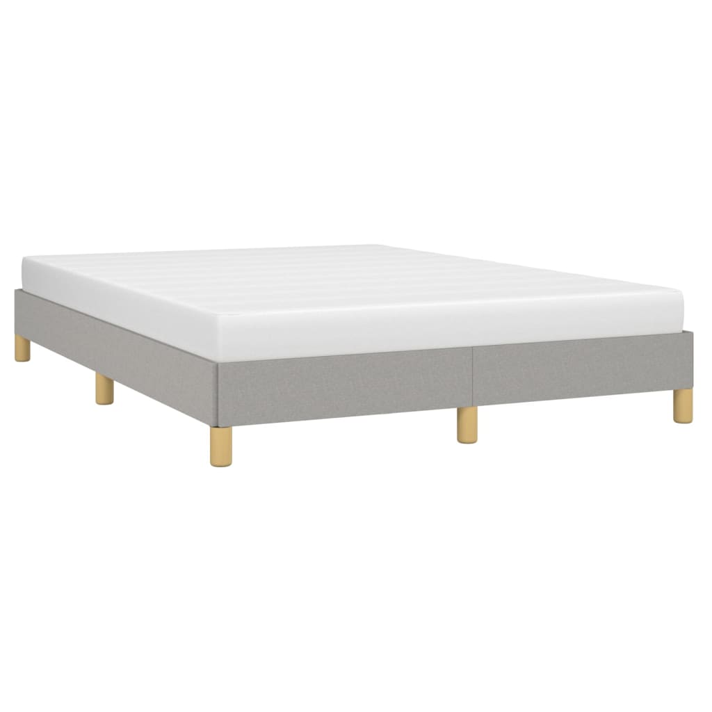 vidaXL Bed Frame Upholstered Platform Bed with Wooden Slats Support Fabric-50