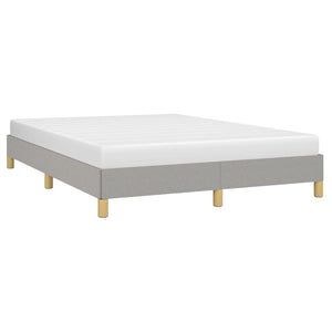 vidaXL Bed Frame Upholstered Platform Bed with Wooden Slats Support Fabric-50