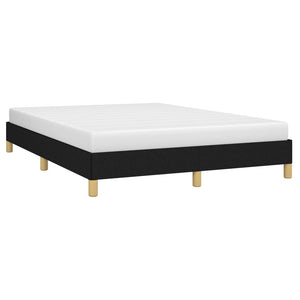 vidaXL Bed Frame Upholstered Platform Bed with Wooden Slats Support Fabric-4