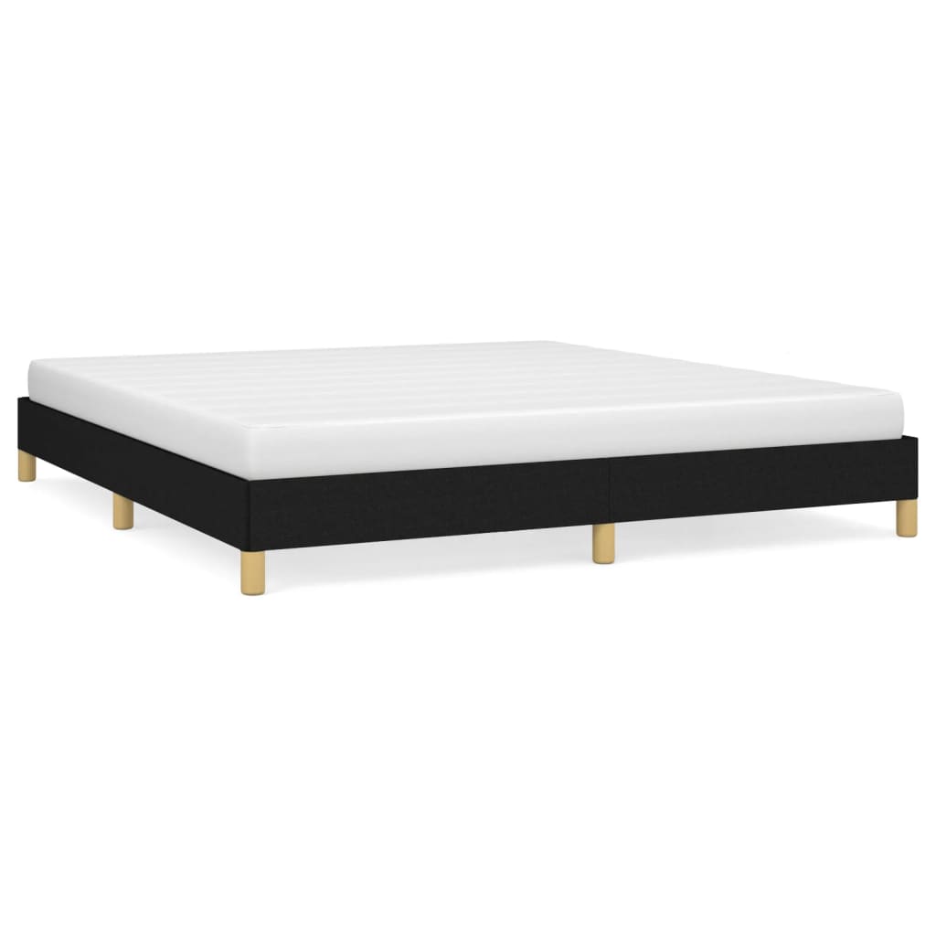 vidaXL Bed Frame Upholstered Platform Bed with Wooden Slats Support Fabric-18